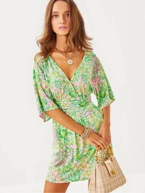 Lilly Pulitzer PARIGI SKORT ROMPER LIME FEELING GOOD